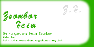 zsombor heim business card